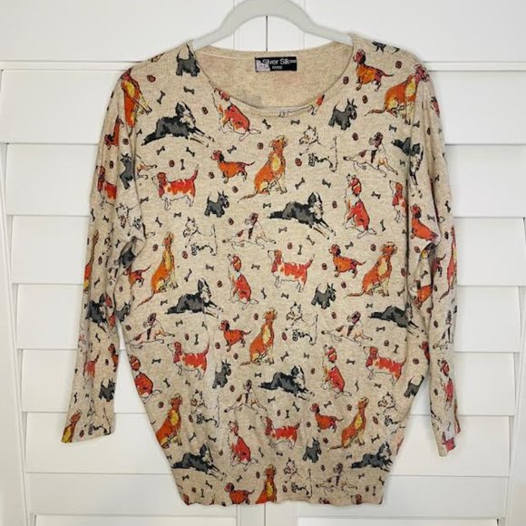 Silver Silk Paris Sweaters - Boho Dog Sweater